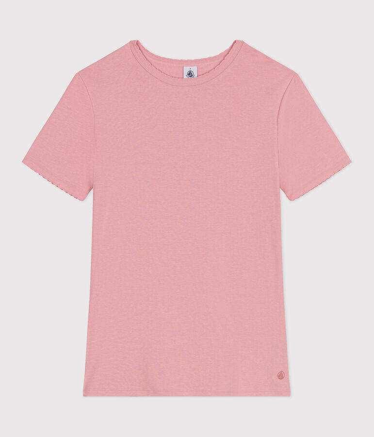 Women's Iconic Cocotte stitch cotton T-Shirt pink