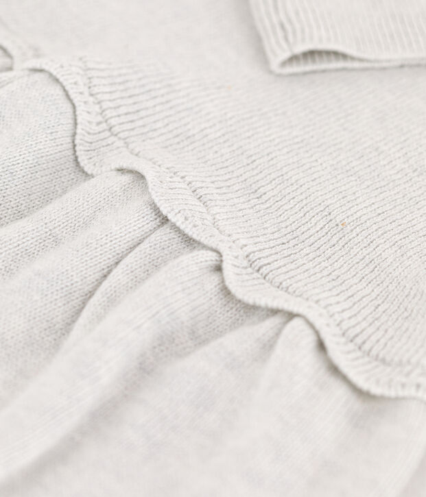 Babies' Wool/Cotton Dress MONTELIMAR CHINE