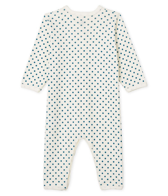 Baby Girls' Footless Sleepsuit MARSHMALLOW white/CONTES CN blue