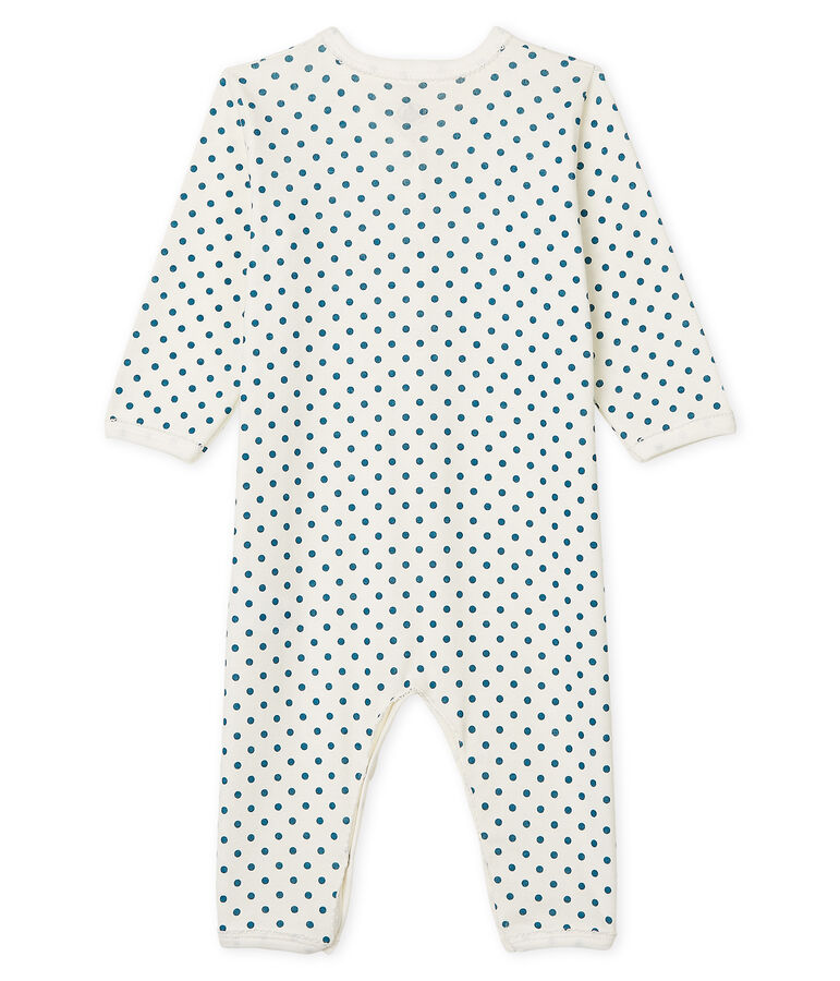 Baby Girls' Footless Sleepsuit MARSHMALLOW white/CONTES CN blue