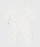 Babies' footless floral-print cotton bodyjama MARSHMALLOW white/MULTICO white