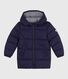 Children's printed long puffer jacket