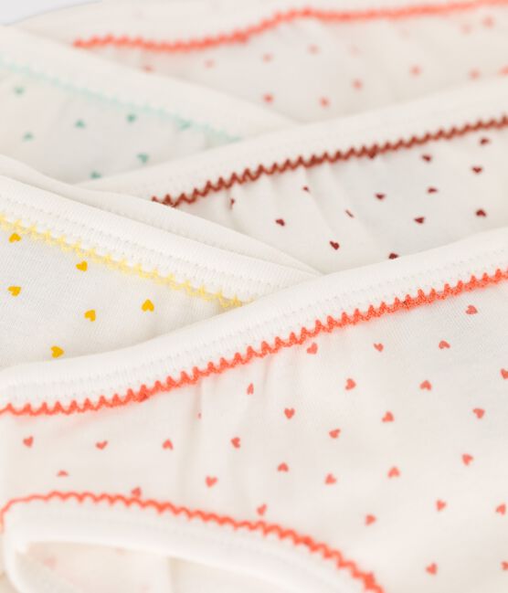 Girls' Mini Hearts Cotton Briefs - 5-Pack variante 1