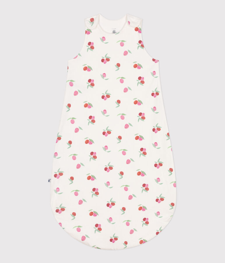 Babies' 1 TOG floral cotton sleeping bag white/multicolor