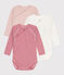 Long-Sleeved Wrapover Printed Cotton Bodysuits - Pack of 3 variante 2