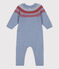 Babies' Patterned Knit Wool/Cotton Jumpsuit ROVER /MULTICO