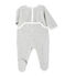 Unisex baby's terry velour sleeper BELUGA CHINE grey