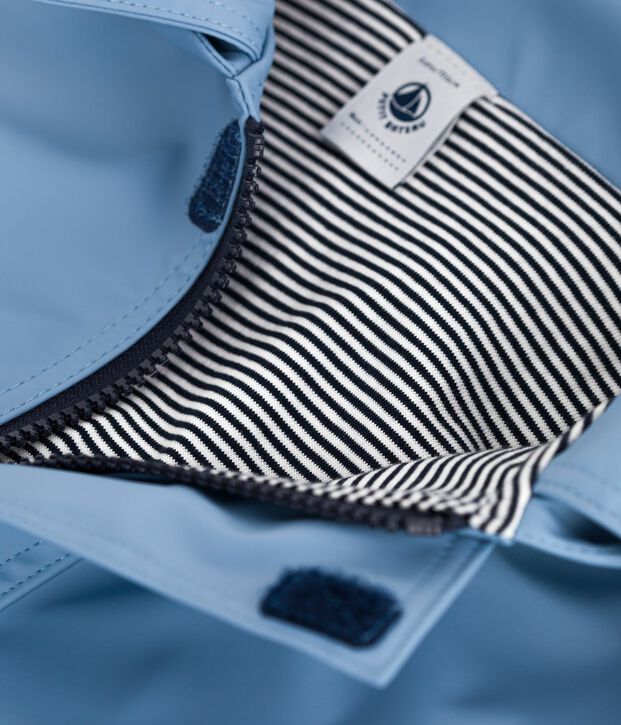 Unisex Iconic Waxed Child's Coat blue