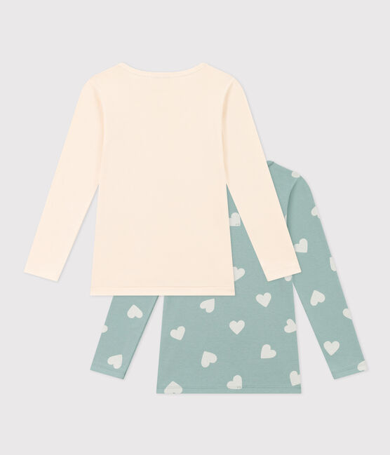Girls' Heart Long-Sleeved Cotton T-Shirts - 2-Pack variante 1