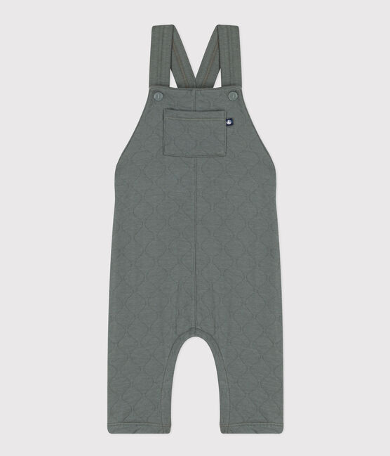 Babies' Quilted Tube-Knit Dungarees THUYA green