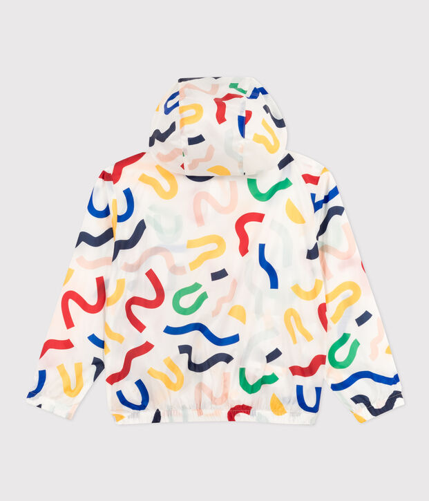 Children's Ultra-lightweight Windbreaker white/multicolor