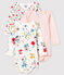 Baby girls' long-sleeved bodysuit - Set of 3 variante 1