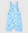 Baby Boys' Fancy Serge Dungaree Shorts JASMIN blue/MULTICO white