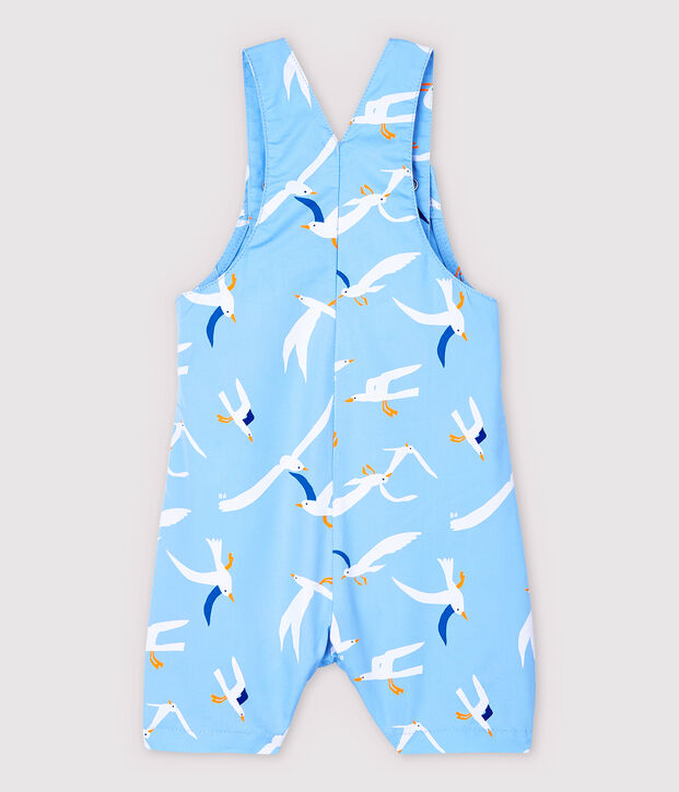 Baby Boys' Fancy Serge Dungaree Shorts blue/multicolor