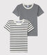 Boys' Striped Organic Cotton T-Shirts - 2-Pack