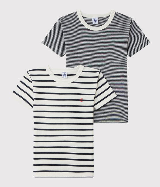 Boys' Striped Organic Cotton T-Shirts - 2-Pack variante 1