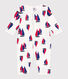 Babies' footless boat pattern cotton pyjamas