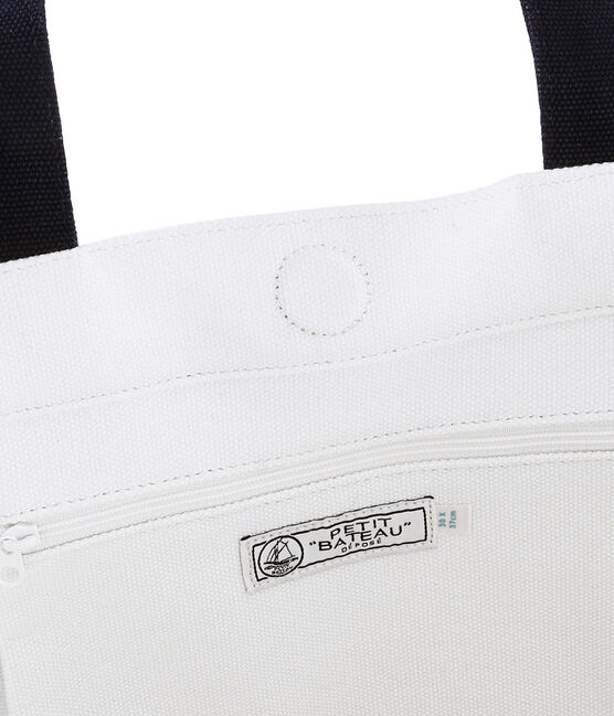 Tote Bag MARSHMALLOW white/SMOKING blue