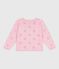 Children's plain cotton cardigan MARQUISE pink