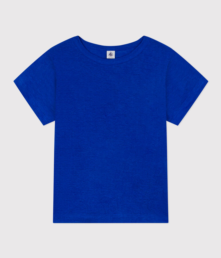Women's Iconic Linen T-Shirt blue
