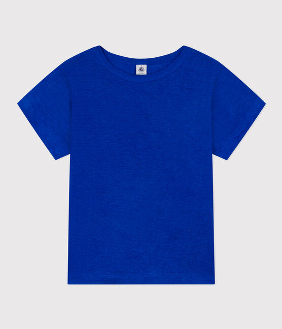 Women's Iconic Linen T-Shirt PERSE blue