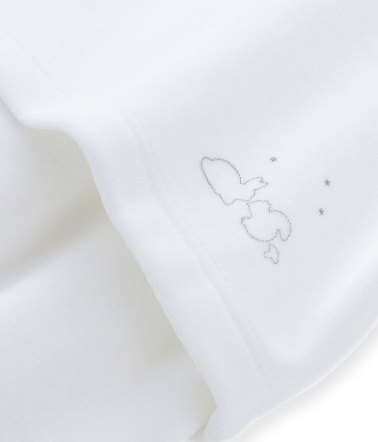 Unisex baby top and trouser set white/grey