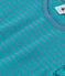Girls' Striped Cotton T-Shirt LAVIS green/VERDE blue