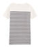 Women's short-sleeved dress MARSHMALLOW white/SMOKING blue