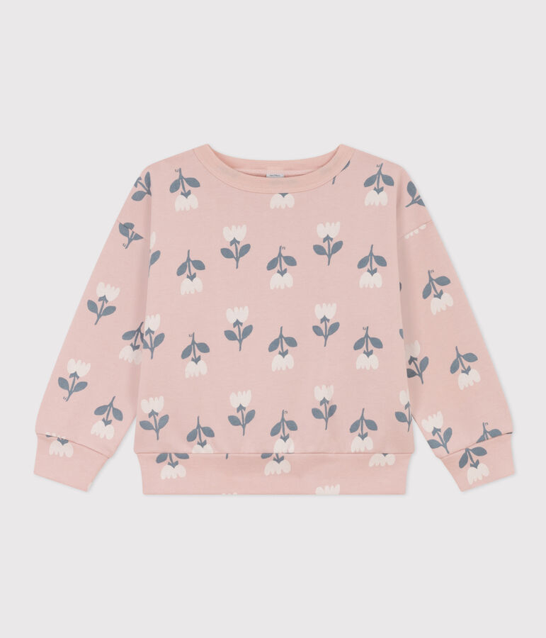 Girls' Fleece Sweatshirt pink/multicolor