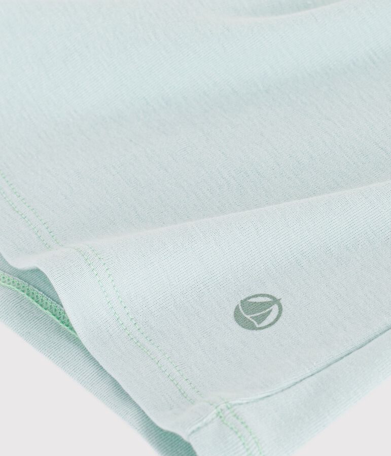 Women's short-sleeved plain cotton T-shirt blue