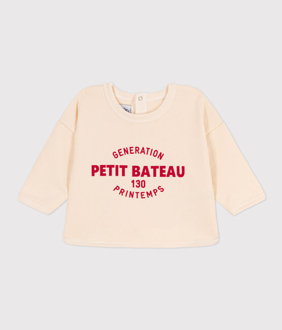 Babies' Fleece Sweatshirt AVALANCHE Ecru