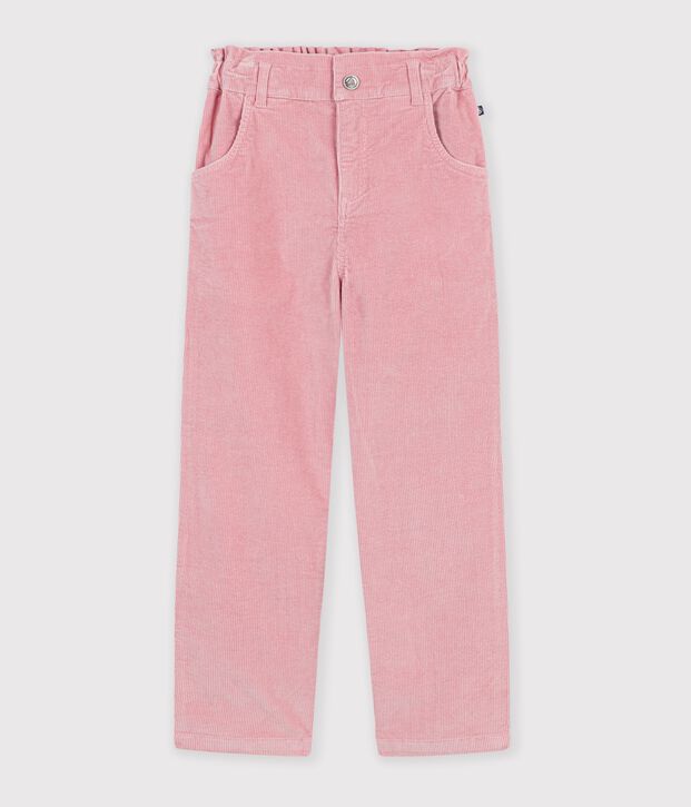 Children's corduroy trousers pink