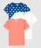 Boys' Star Short-Sleeved Organic Cotton T-Shirts - 3-Pack variante 1