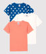Boys' Star Short-Sleeved Organic Cotton T-Shirts - 3-Pack