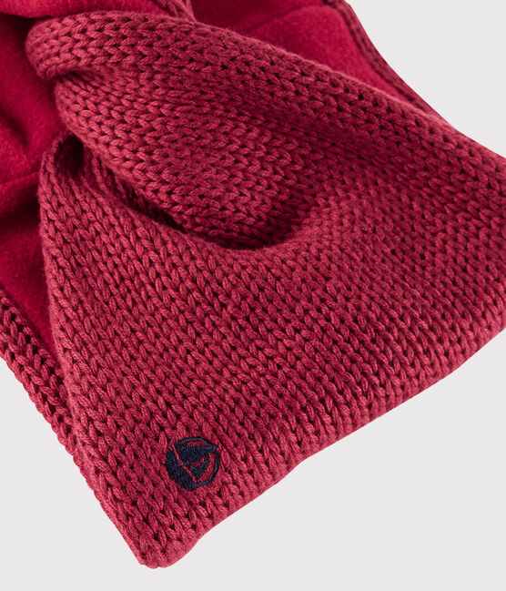 Unisex Cabled Snood POPPY pink