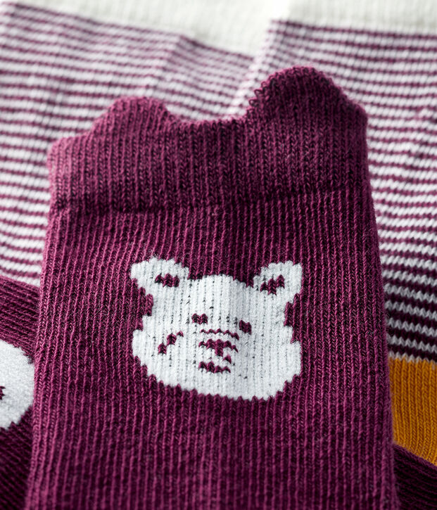 Pack of 2 pairs of baby socks multicolor