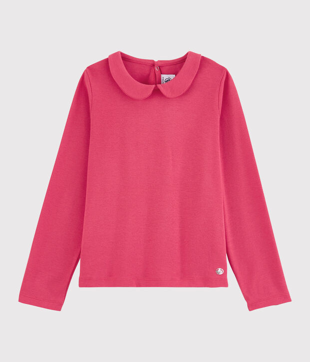 Girls' Long-sleeved Cotton T-Shirt pink