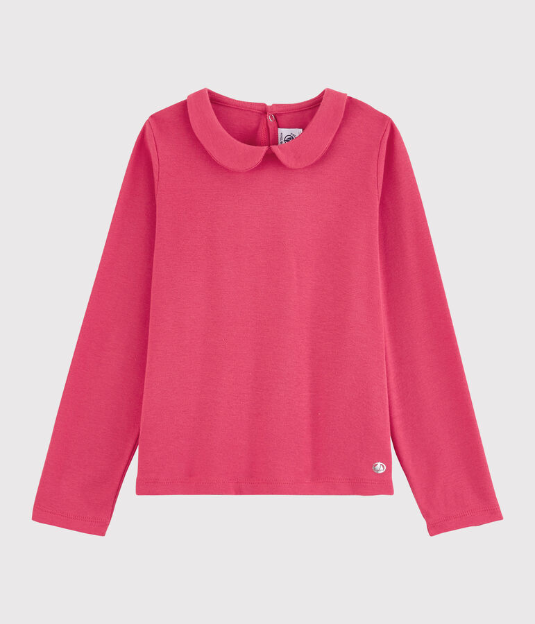 Girls' Long-sleeved Cotton T-Shirt pink