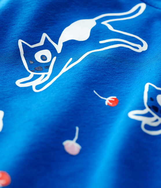 Babies' Cotton T-Shirt RUISSEAU blue