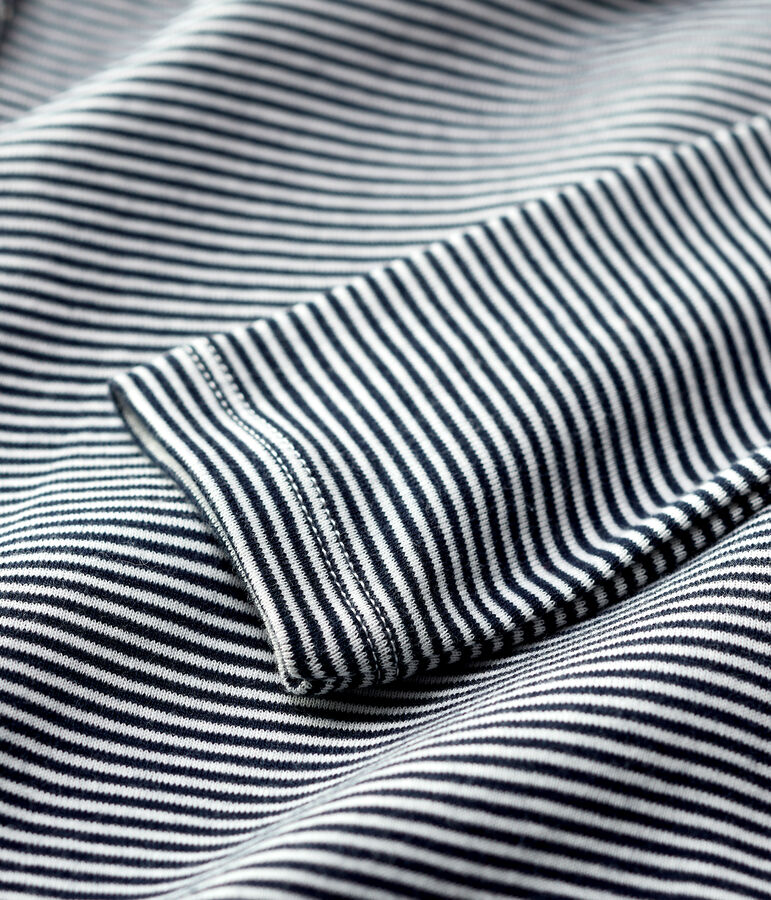 Babies' Cotton Bodysuit blue/white