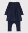 Baby Girls' Velour Knit Dress/Leggings SMOKING blue