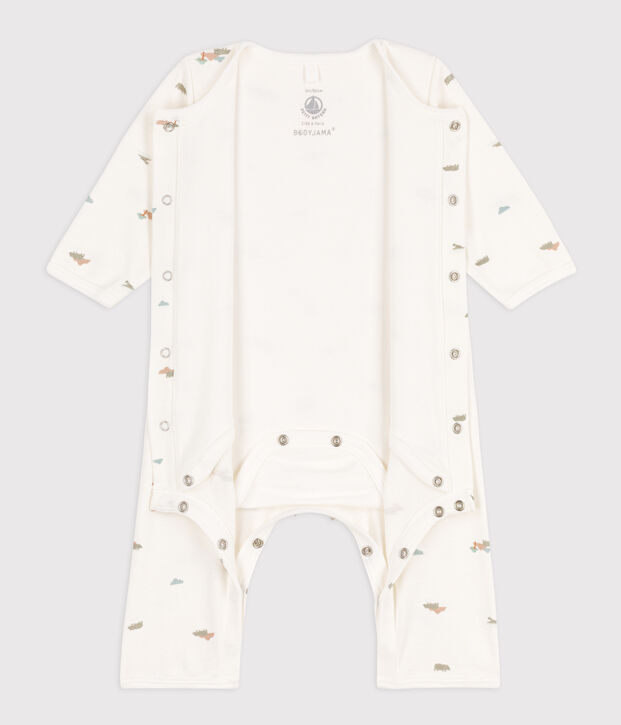 Printed Cotton Bodyjama white/multicolor