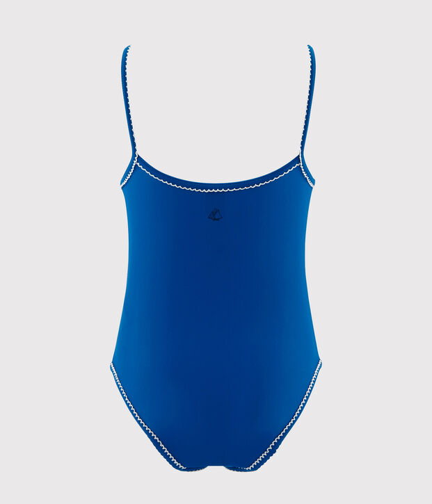 Girls' One-Piece Swimsuit blue