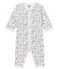 Baby Girls' Footless Ribbed Sleepsuit MARSHMALLOW white/MULTICO white