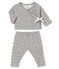 Baby girl's 2 piece set SUBWAY grey/MULTICO white