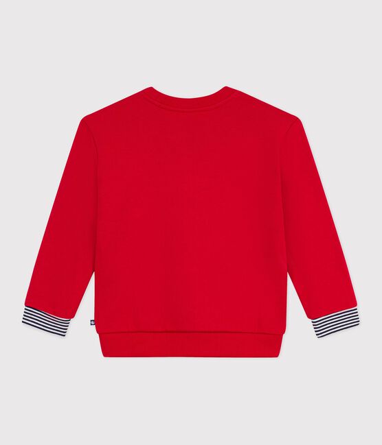 Children's printed cotton sweatshirt POMPEI red