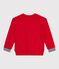 Children's printed cotton sweatshirt POMPEI red