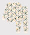 Children's Floral Print Cotton Pyjamas AVALANCHE white/MULTICO