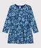 Girls' Long-Sleeved Floral Tube Knit Dress CREPUSCULE /ROVER