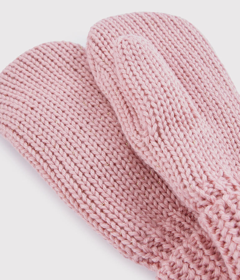 Girls' Mittens pink/yellow
